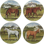 Horse Farm Dinner Plates - Set of 4
