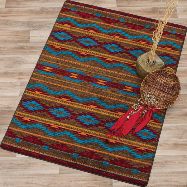 Turquoise Diamonds Rug - 8 x 11