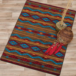 Turquoise Diamonds Rug - 8 x 11