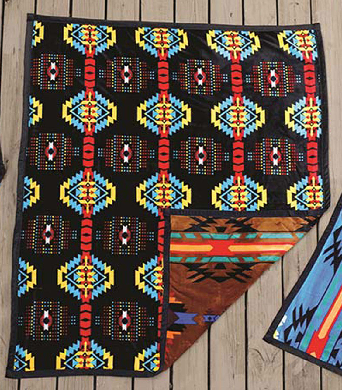 Desert Oasis Throw - Black & Brown