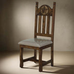 Stone Star Cushioned Brown Dining Chair