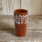 Talavera Hues Terracotta & White Shot Glass - Set of 6