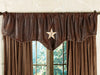 Starlight Trails Chocolate Star Valance