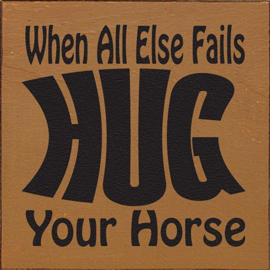 Hug A Horse Wall Art