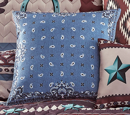 Western Paisley Accent Pillow - CLEARANCE