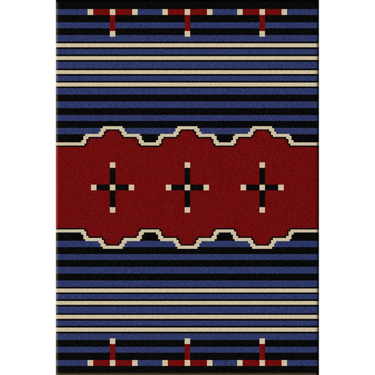 Big Chief Blue Rug - 8 x 11