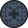 Crossed Arrows Flint Rug - 8 Ft. Round