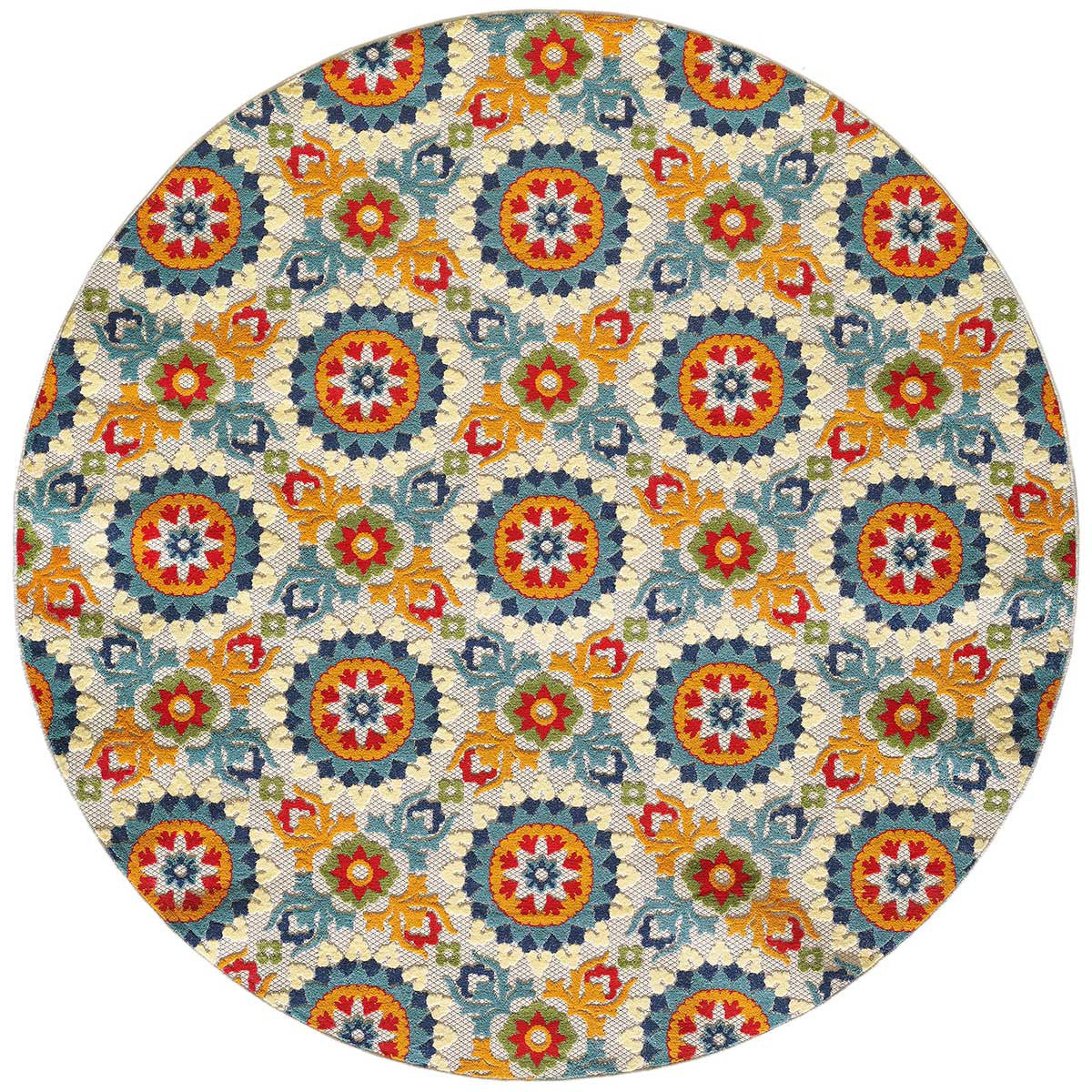 Talavera Heaven Indoor/Outdoor Rug - 8 Ft. Round
