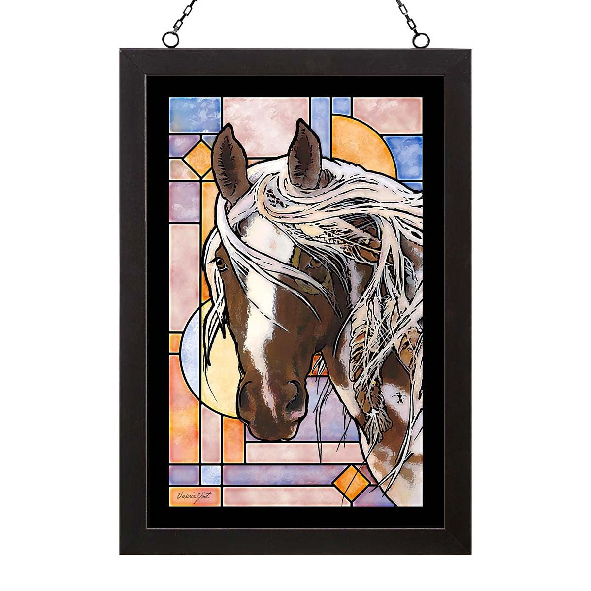 Beautiful Mare Stained Glass Art
