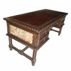 Small Solomon Desk with Brindle Hair on Hide