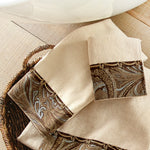 Western Paisley Linen Hand Towel - SALE