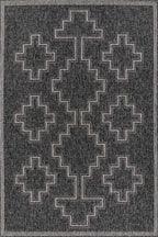 Kachina Charcoal Indoor/Outdoor Rug - 5 x 7