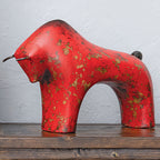 El Toro Pottery Sculpture - Red