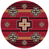 Bounty Red Southwestern Rug - 8 Ft. Round