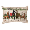 Holiday Thoroughbred Indoor/Outdoor Pillow