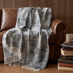 Manitoba Cotton Blend Gray Throw