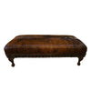Elegant Cowhide Ottoman