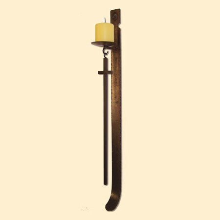 Iron Pendulum Cross Wall Candle Holder - OUT OF STOCK UNTIL 06/24/2026