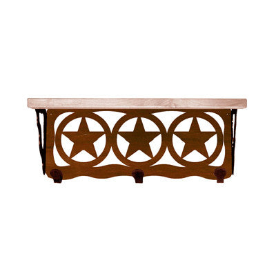 Texas Star 20 Inch Pine Hook Shelf
