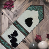 Holstein Panel & Teal Floral Table Runner - 96 Inch