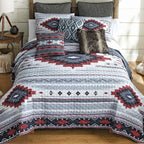 Crimson Ridge Quilt Bed Set - King - CLEARANCE