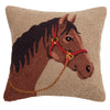 Western Horse Hooked Pillow