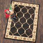 Horseshoe & Star Rug - 2 x 8