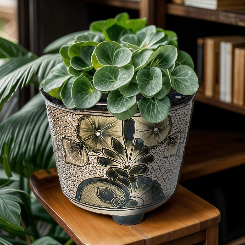 Green Flowers Planter