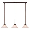 Leonardo 3 Light Pendant - Oil Burnished Bronze