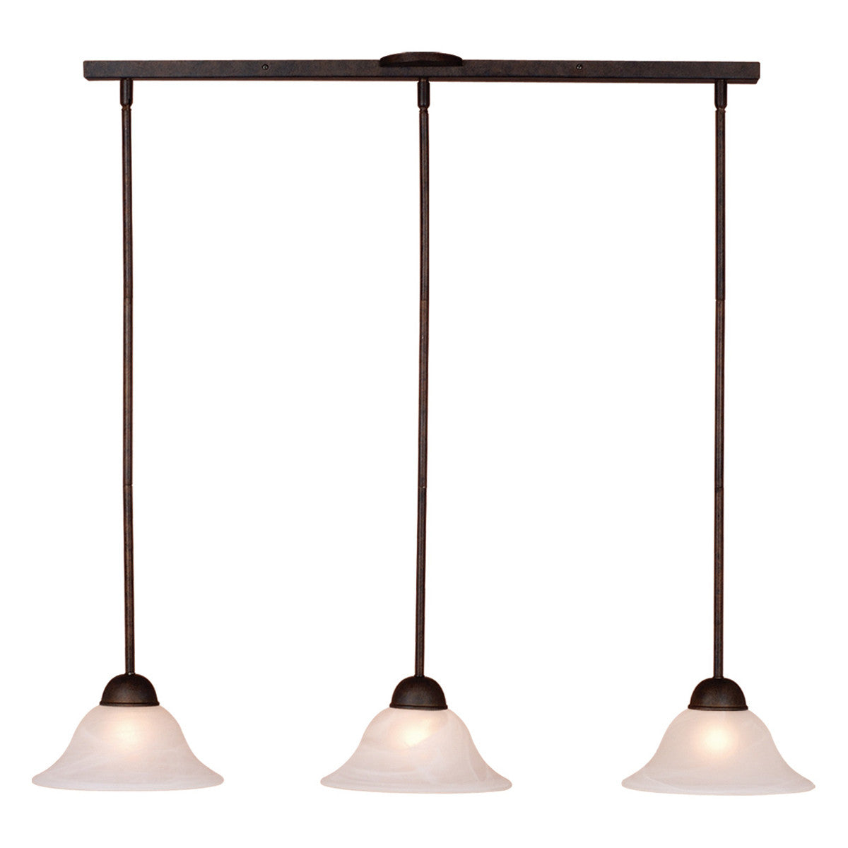 Leonardo 3 Light Pendant - Oil Burnished Bronze