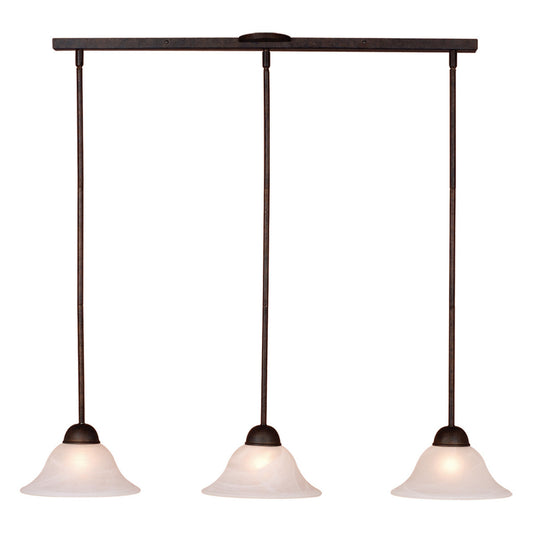 Leonardo 3 Light Pendant - Oil Burnished Bronze
