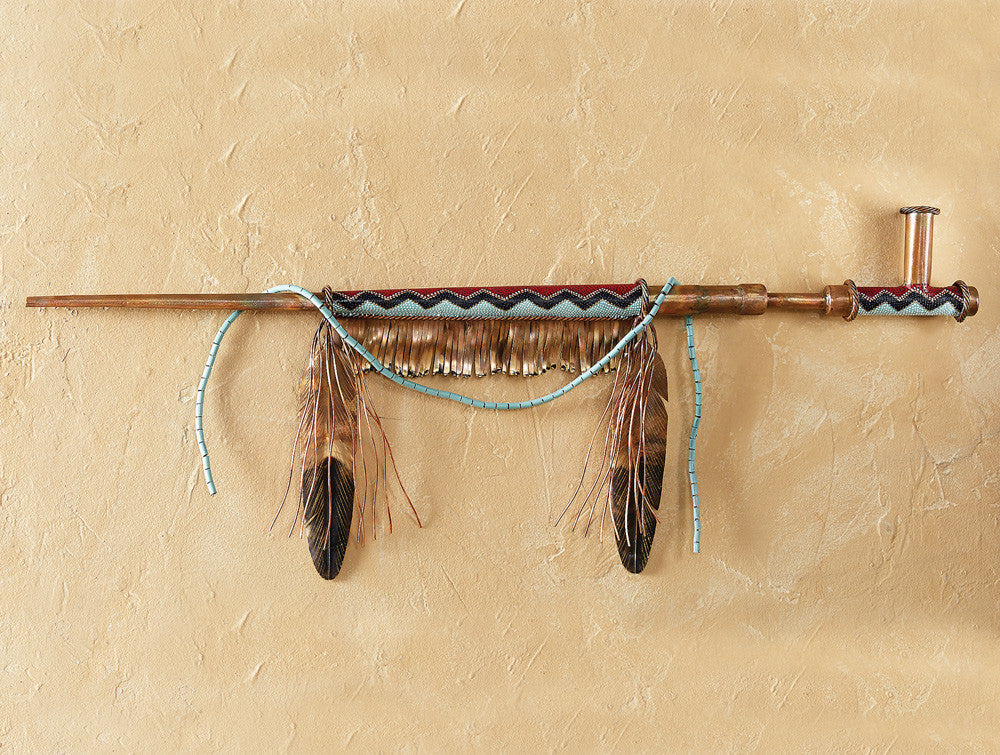 Peace Pipe Metal Wall Art