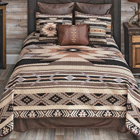 Sunset Crossing Quilt Bed Set - Queen- SALE