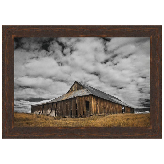Siskiyou County Barn Framed Canvas
