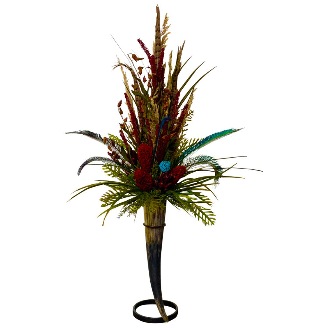 Aileen Standing Horn Mantelpiece