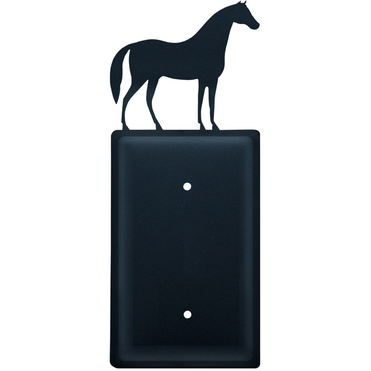 Wrought Iron Horse Single Electrical Cover