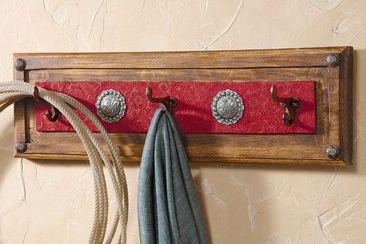 Red Ranch Coat Rack