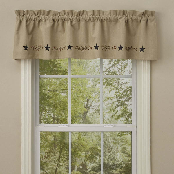 Country Living Stars Valance - OUT OF STOCK UNTIL 05/27/2026