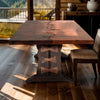 Cleaved Copper Top Dining Table