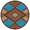 San Pedro Rust Rug - 8 Ft. Round