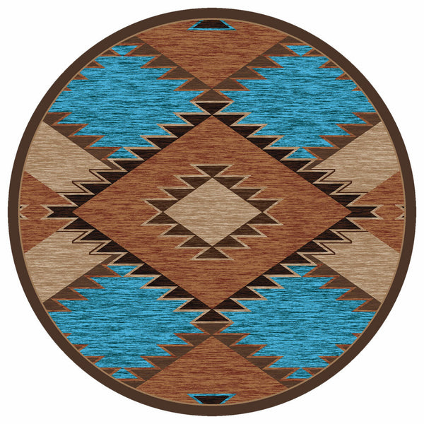 San Pedro Rust Rug - 8 Ft. Round
