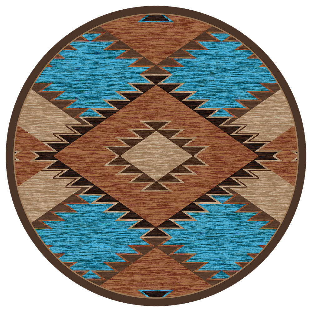 San Pedro Rust Rug - 8 Ft. Round