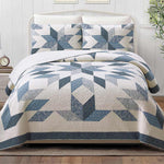 Patchwork Starburst Quilt Set - Full/Queen