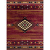 Gold Rush Diamond Red Rug - 8 x 10