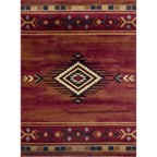 Gold Rush Diamond Red Rug - 8 x 10