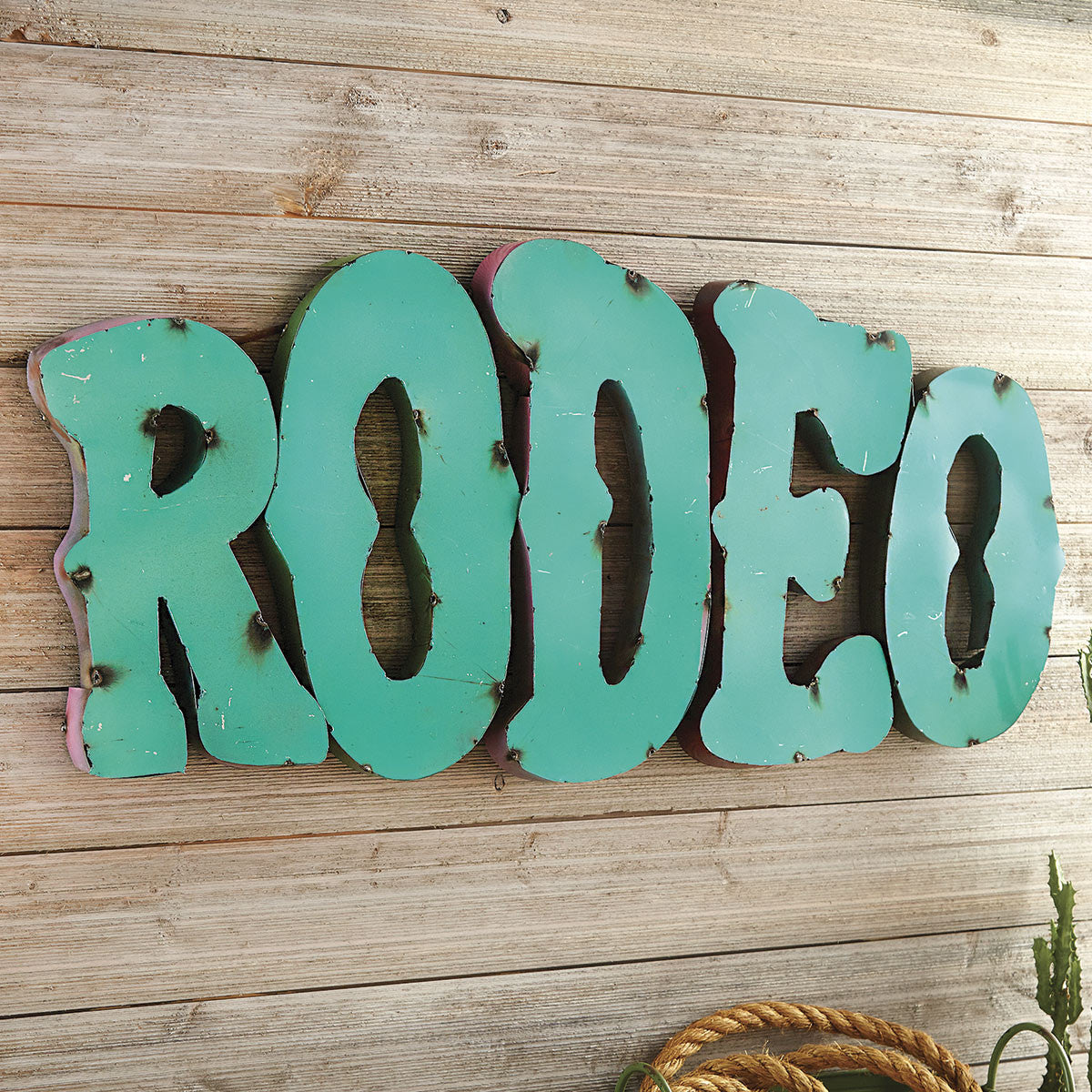 Turquoise Rodeo Sign