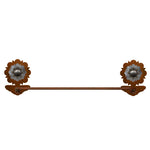 Round Old Silver Berry Towel Bar