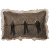 Cadillac Ranch Faux Fur & Conchos Pillow