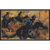Riding through the Dust Framed Canvas
