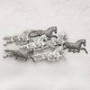 Frosted Metal Horses Wall Art